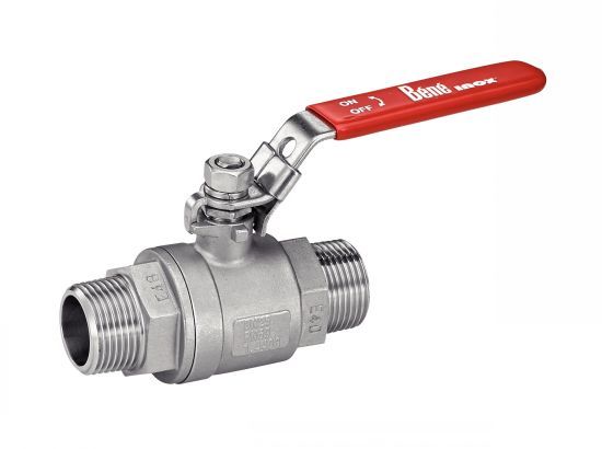 Vanne 2 pièces mâle/mâle gaz - inox 316 - DN8 à DN25 - température -20ºC à +150ºC - joints PTFE_0