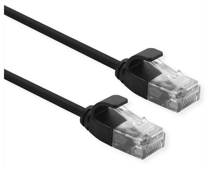 ROLINE 21.15.3954 - Câble réseau noir 1,5 m Cat6a U/UTP (UTP) - RJ-45 mâle/mâle_0