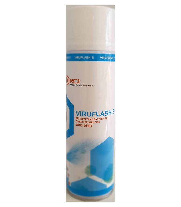 Aérosol gros débit bactéricide, fongicide, virucide 500 ml - spécial véhicules, bureaux et climatisation_0