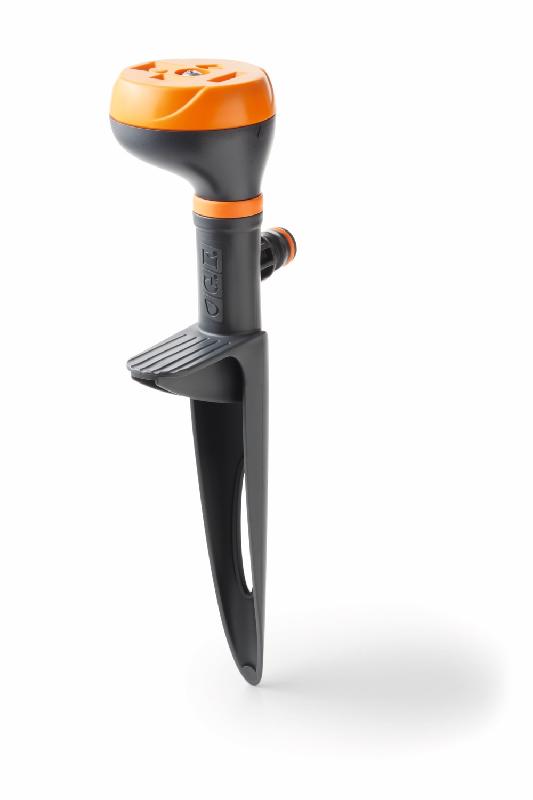 Arroseur circulaire 4 zones - Mini driver sur piquet - Orange_0