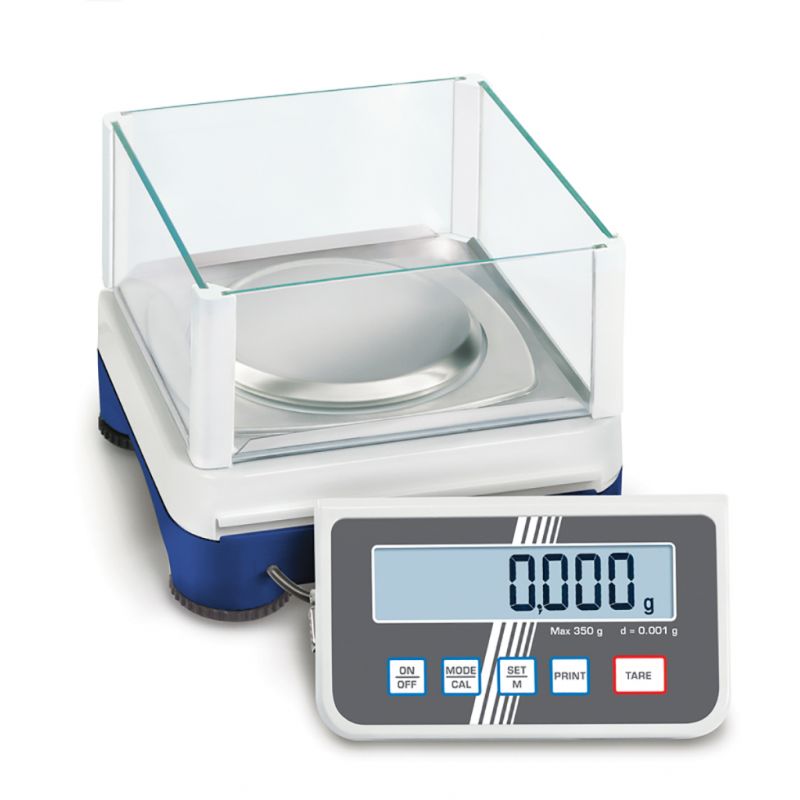 Balance analytique de laboratoire haute précision avec une portée 250 g / 0,001 g - Plateau ABS_0