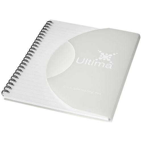 Cahier Curve A5 - 25 à 100 feuilles vierges 80g/m² - Couverture polypropylène incurvée personnalisable_0