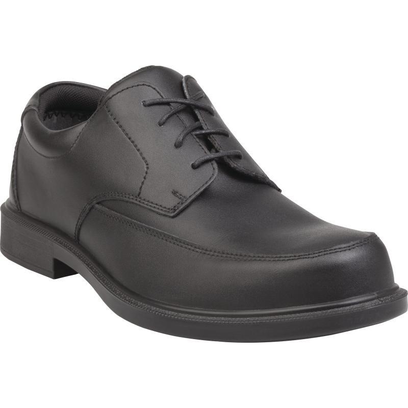 Chaussures de sécurité basses en cuir fleur - Bristol S3 - Amagnétiques avec semelle PU mono-densité_0