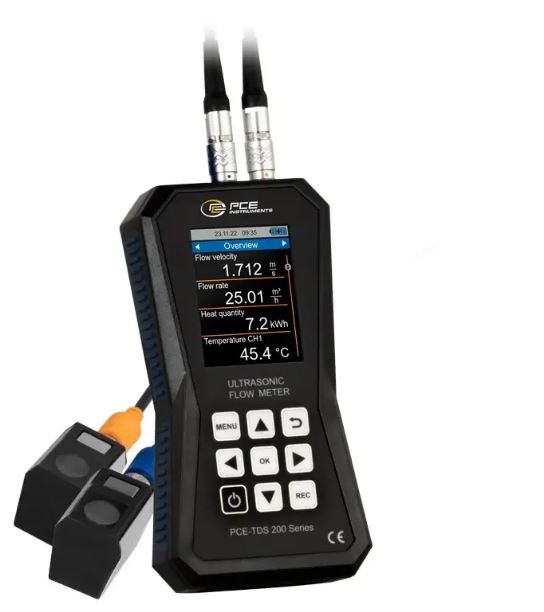 Débitmètre à ultrason portatif, avec capteurs pour petits, moyens et grands tuyaux - PCE-TDS 200 SML - PCE INSTRUMENTS_0