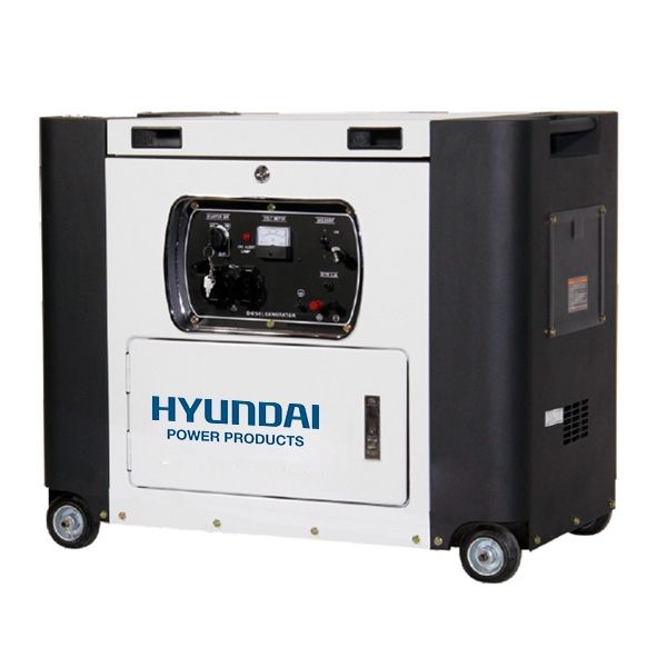Groupe électrogène industriel Hyundai HGD5000 - Diesel 4400W-4800W - Monophasé - Démarrage électrique_0