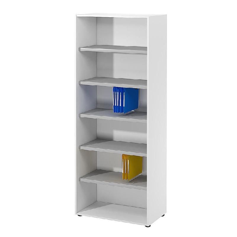 MEUBLE HAUT NF ENVIRONNEMENT SANS PORTES - H.202 X L. 80 X P. 48 CM - BLANC