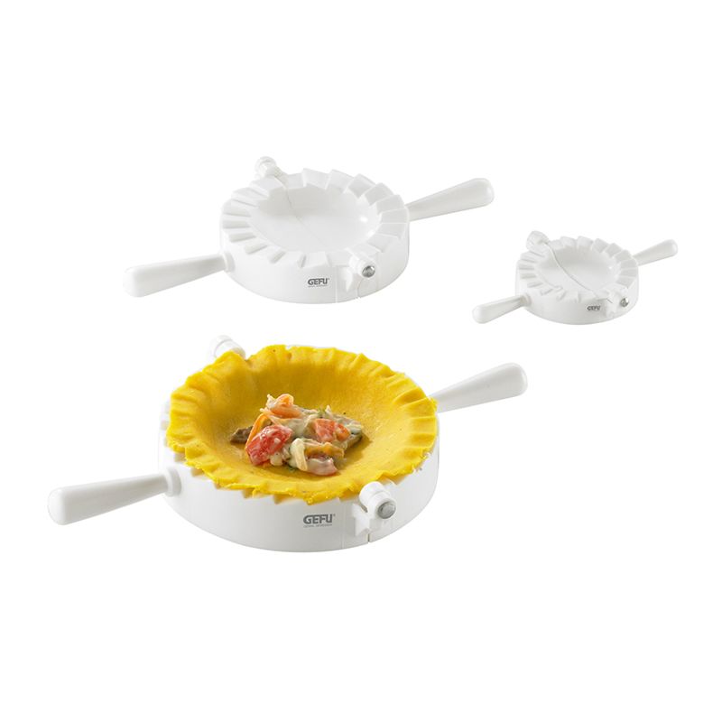 Moule à raviolis et chaussons - GEFU - 3 tailles : Ø 12,5cm, 9,5cm, 6cm - ABS - Compatible lave-vaisselle_0