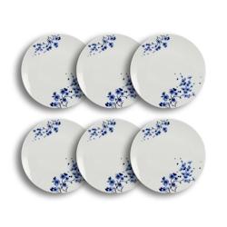 Novastyl - Lot 6 Assiettes Plates Centauree 26.5cm En Porcelaine - 3256391039687_0