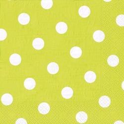 Papstar Serviettes, 3 plis pliage 1/4 40 cm x 40 cm vert 