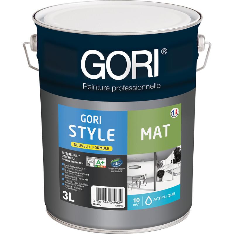 PEINTURE INTÉRIEURE GORISTYLE BLANC MAT 3L