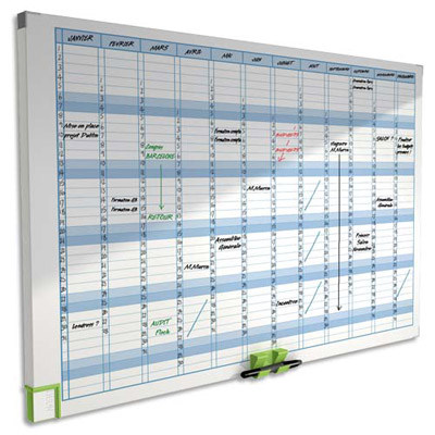 Planning annuel perpétuel - 60 x 99 cm - Décembre à janvier