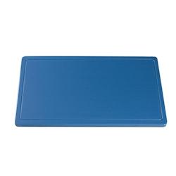 Plateau à découper bleu polyéthylène avec rainure ( poisson ) 50x30x2(h)cm - EMG-882352_0