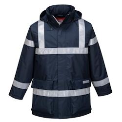 Portwest - Veste de pluie résistant à la flamme BIZFLAME Bleu Marine Taille XL - XL bleu 5036108298174_0