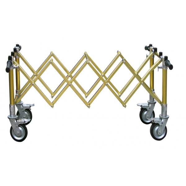 S062 - Chariot extensible en aluminium anodisé pour transport de cercueils - Charge max 450kg_0