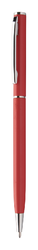 Stylo à bille en aluminium - encre bleue - couleur rouge - 10g_0