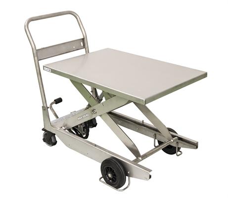 Table élévatrice mobile EdmoLift - Trolley TZ 303SS - 300 kg, hauteur ajustable 330 à 930 mm_0