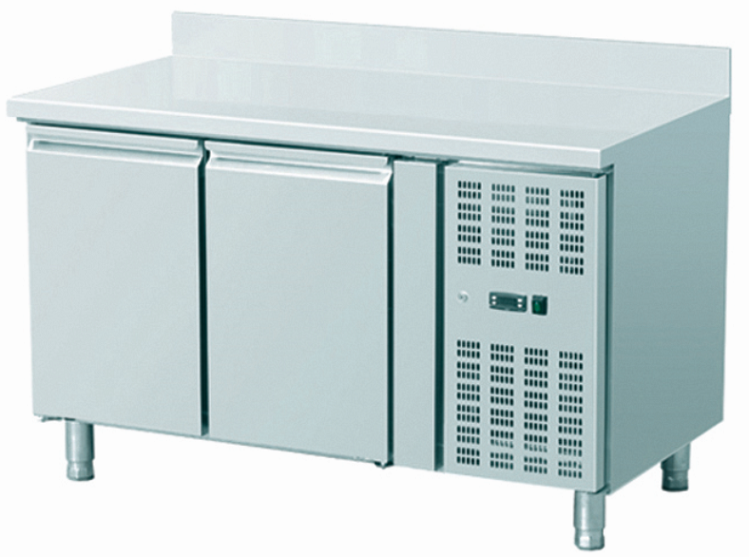 Table réfrigérées professionnnel 2 portes avec dosseret 282 l ventilé -2 / +8°c - THSNACK2200TN_0
