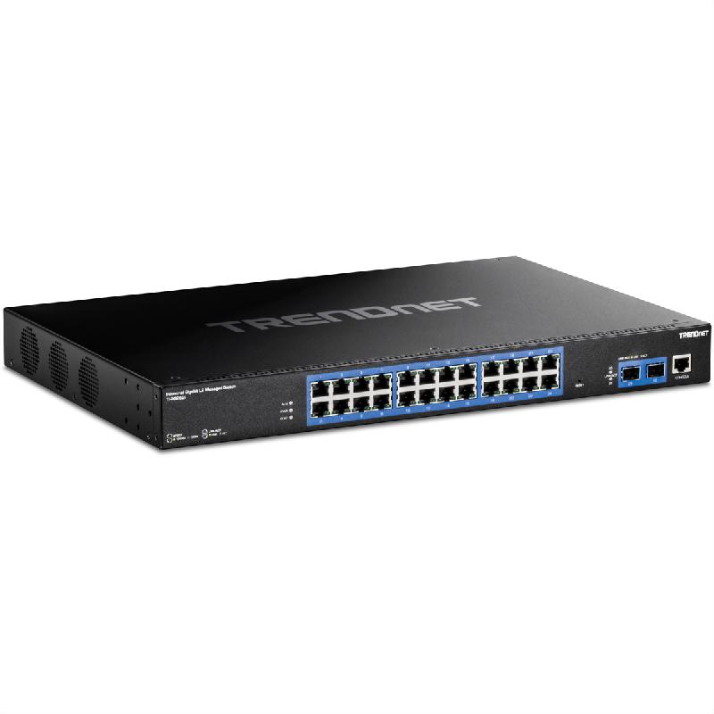 TRENDnet TI-RG262i Switch industriel Gigabit , administrable L2 Gigabit à 26 ports montable en rack_0