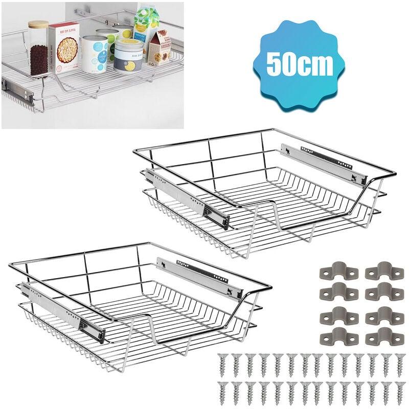 Lot de 2 tiroirs façade bois H.31.3 cm pour Dressing Espace - Rangements