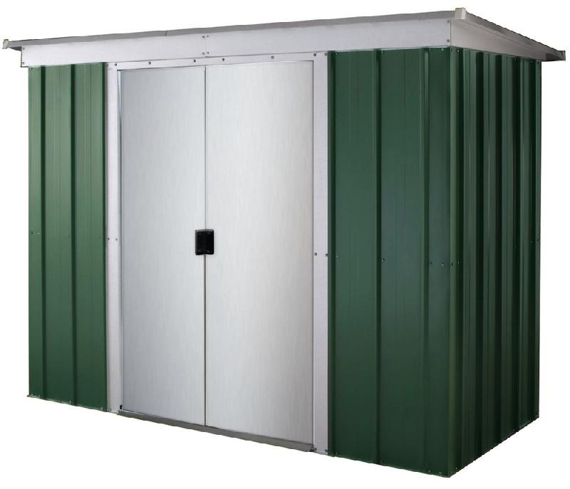 Abri de jardin en métal 84gpz - Surface 2,84 m² - Hauteur 174 cm - Couleur verte_0