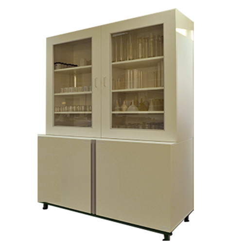 Armoire double-corps vitrés portes battantes hautes & basses - Profondeur 750 mm - Réf ADCVS-2 - BIOLAB_0