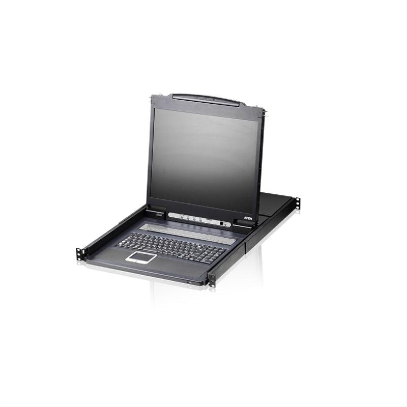 ATEN CL1308N Commutateur KVM VGA LCD à un seul rail PS/2-USB 8 ports, FR-Layout_0
