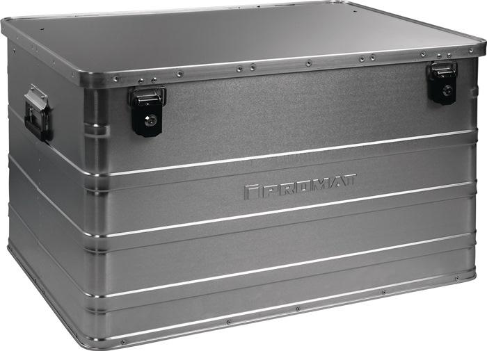 Boîte de rangement en aluminium PROMAT - L790xl560xH475 mm - 184 L - Fermoir déclic et serrure cylindre_0