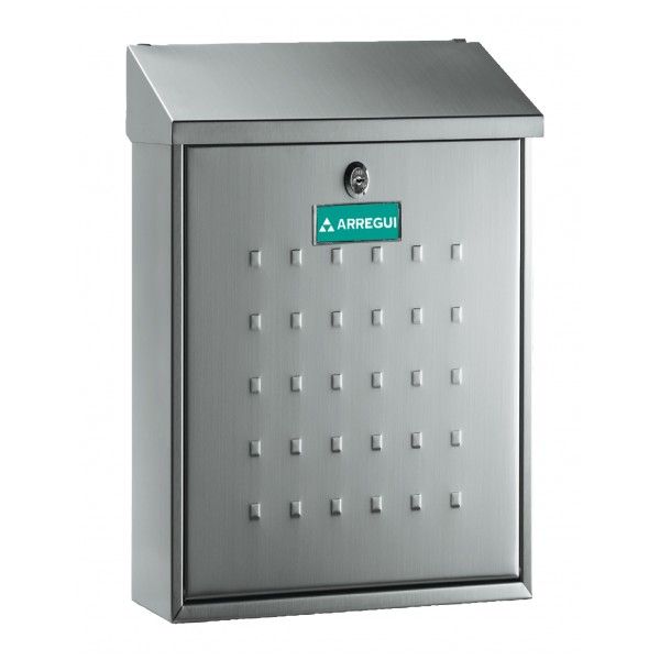 Boîte aux lettres individuelle premium inoxydable Arregui - bouche 250 x 34 mm - norme européenne EN-13724_0