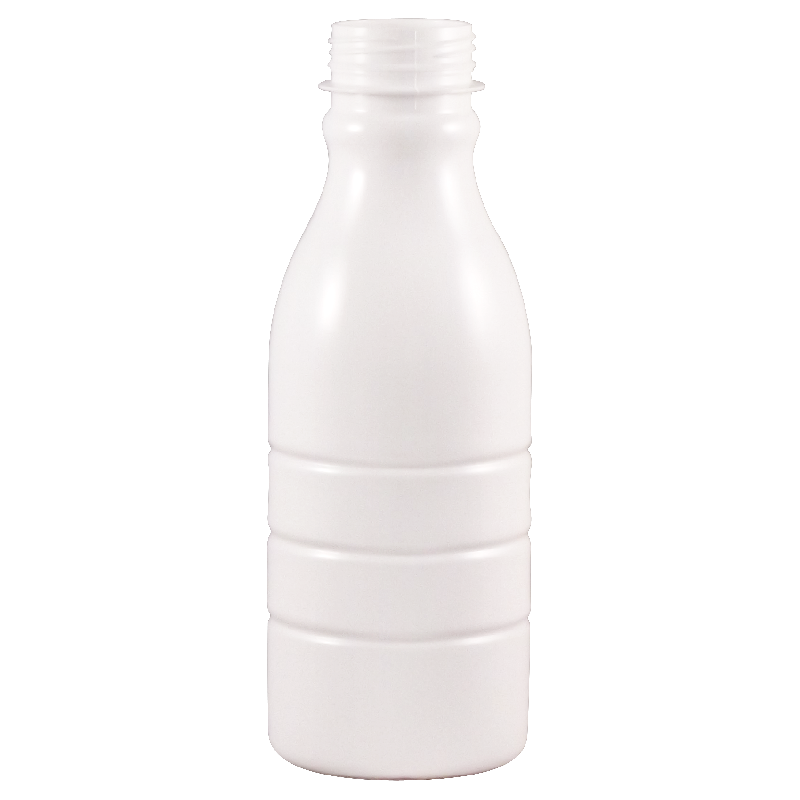 Bouteille en plastique PET OMNIA 500 ml - blanche - bague 38 3F - forme ronde_0