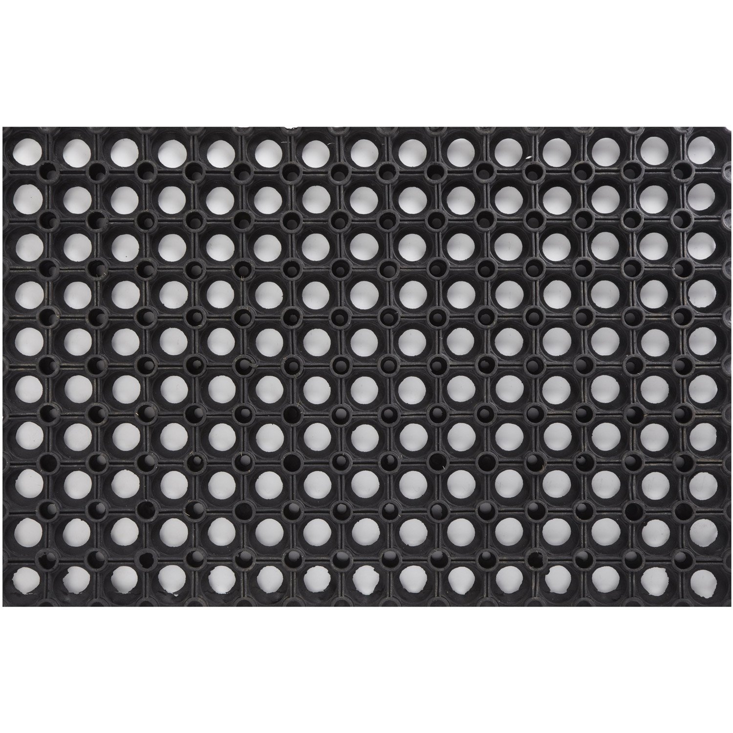 Caillebotis caoutchouc souple, ultra-résistant, traité anti-uv, 60cm x 40 cm x 1.6 cm, noir_0