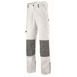 Cepovett - Pantalon blanc gris renforcé pour peintre CRAFT PAINT Blanc / Gris Taille 60 - 60 blanc 3184375738281_0