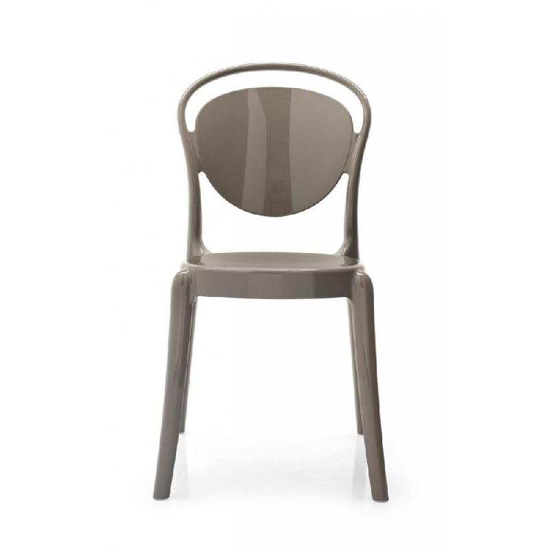 CHAISE DESIGN CALLIGARIS LA PARISIENNE POLYCARBONATE GRISE OPAQUE_0