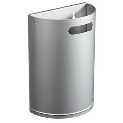 Rossignol - Corbeille murale décrochable 20L ARKEA PREMIUM - acier traité anti-corrosion - gris acier 58398_0
