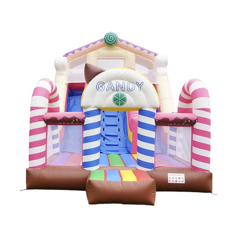 Double toboggan gonflable candy - Réf. TBG24-CH - Dimensions 8x4x5m - Norme CE EN 14960_0