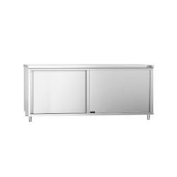 GGM Gastro Meuble bas inox central P 600 mm avec portes - 4063326064572_0