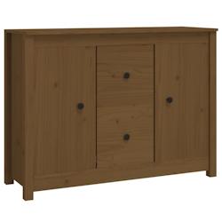 Helloshop26 - Buffet bahut commode armoire meuble de rangement organisateur cuisine salle de séjour salon 100 x 35 x 74 cm bois 02_0035727 - 30002124_0