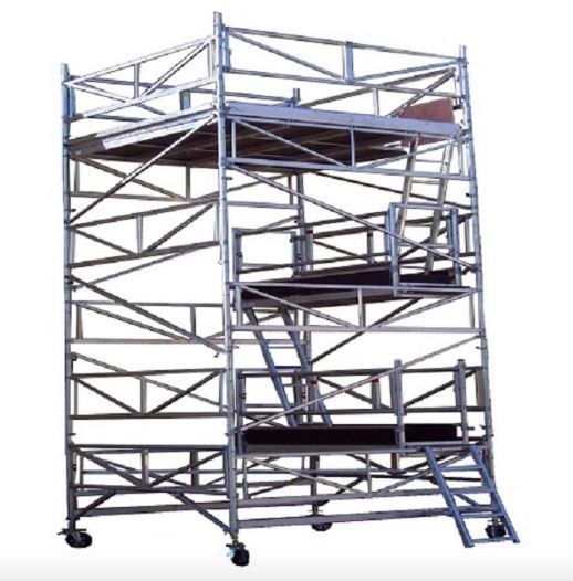 Échafaudage ULTRALU modèle PAP - hauteur de travail 4,30 m à 16,30 m - plateformes roulantes jusqu'à 8,70 m²_0