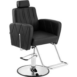 Physa - Physa Physa Dudley Black Fauteuil de Coiffeur avec Repose-Pieds Fauteuil Salon de Coiffure Siege de Coiffure Chaise de barbier - 4062859180001_0