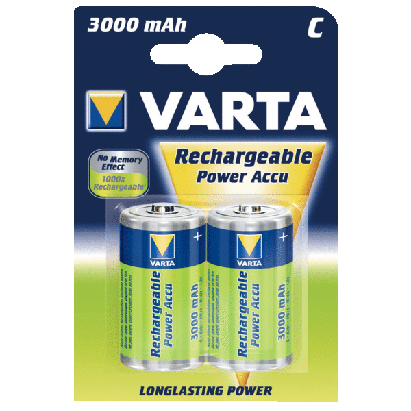 Piles Accus Rechargeables C / LR14 / HR14 3000mAh Varta