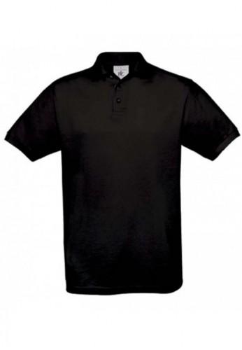 Polo de travail noir - manches courtes - 100% coton - tailles S à 3XL_0