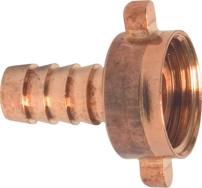 Raccord droit à visser MEGA - laiton - pour tuyau 19 mm - filetage intérieur 1 po - étanchéité à plat_0