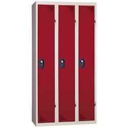 Vestiaire industrie propre - En kit - Rouge - 3 colonnes - Largeur 90cm -PROVOST - rouge acier 207000422_0