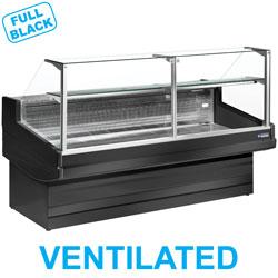 Comptoir vitrine réfrigéré - vitre droite 90° - ventilé sans réserve - modèle EB30/B5-VV_0