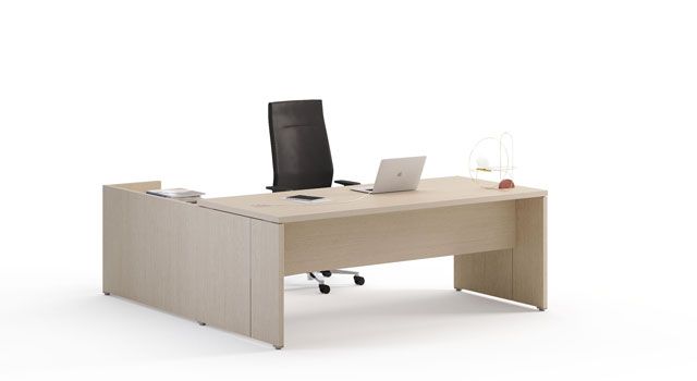 Delta Evo - Bureaux de direction avec tiroirs sur roues - Las Mobili_0