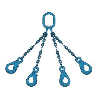 Élingue chaîne 4 brins - grade 120 - crochet à œil automatique - résistance améliorée et traçabilité optimale_0