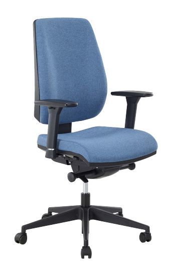 Fauteuil de bureau RYAN - tissu MIRAGE résistant - système synchrone 5 positions - accoudoirs 3D réglables_0