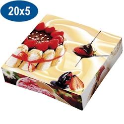 Firplast Boite pâtissière charlotte en carton 20x5 cm - orange 3104400574219_0