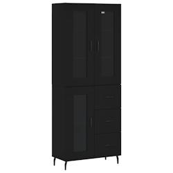 HELLOSHOP26 - Buffet bahut commode armoire meuble de rangement organisateur cuisine salle de séjour salon haut 69,5 x 34 x 180 cm bois d'ingénierie_0