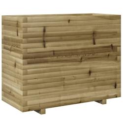 Helloshop26 - Jardinière bac lit surélevé plantes fleurs terrasse jardin 90 x 40 x 72,5 cm bois de pin imprégné marron 02_0037997 - 3000214016580_0