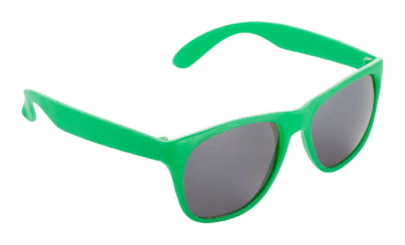 Lunettes de soleil en plastique - Protection UV400 - Couleur vert - 20g_0